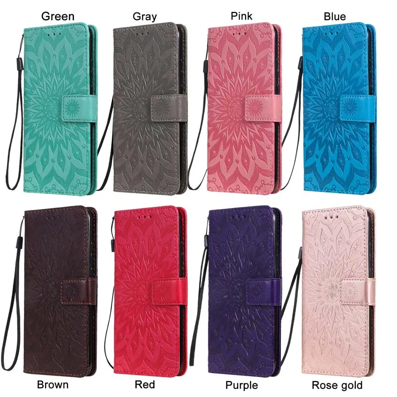 Luxury Leather Flip Wallet Phone Case with Card Holder and Book Style Cover