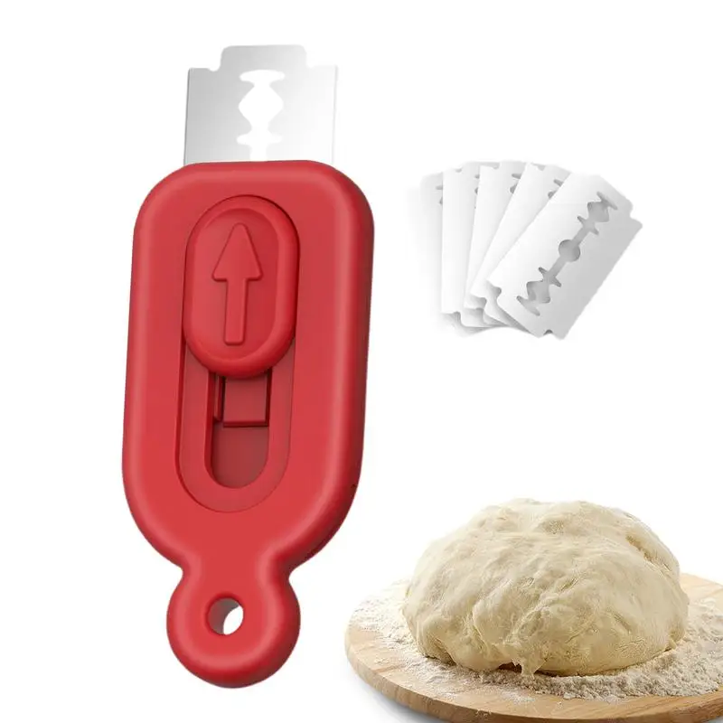Retractable Bread Lame Dough Scoring Tool Ergonomic Sourdough Slashing RazorTool for French Bread Dough Pastries Making Tools