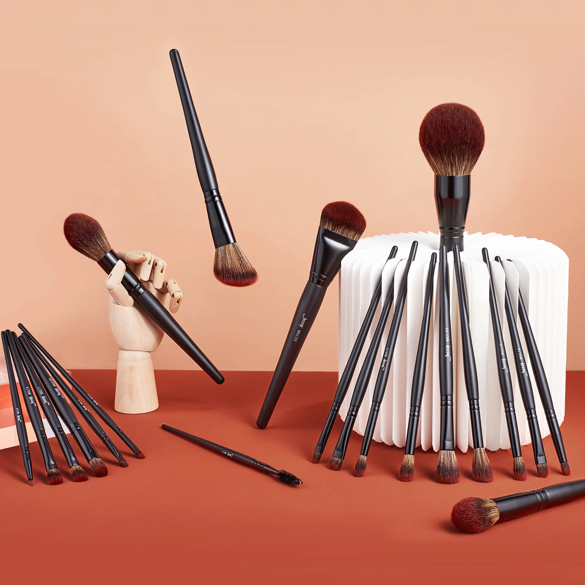 Real Perfection Makeup Brushes Set 5pcs Professional Oval