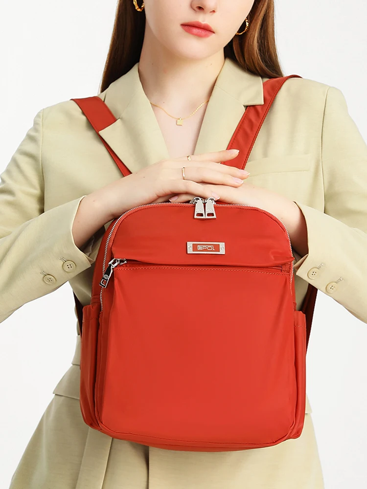 Fouvor 2023 Women Backpack Large Capacity Oxford Waterproof Computer Bag Fashion Outdoor Travel Canvas Bags School Bags 6026-12