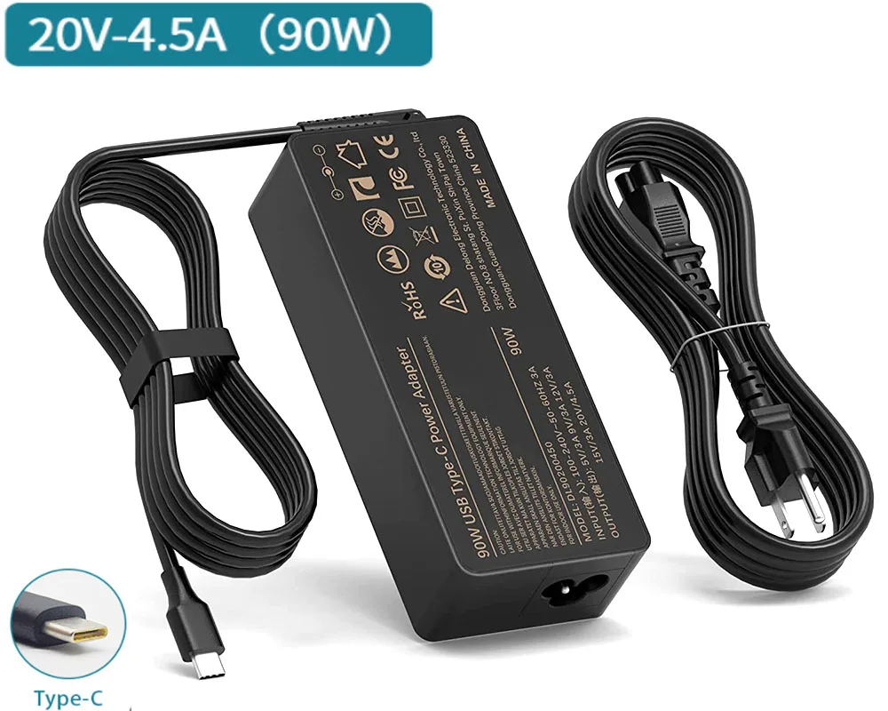 90W 65W USB C Charger Power Adapter for HP Spectre x360 13 AE015DX 15