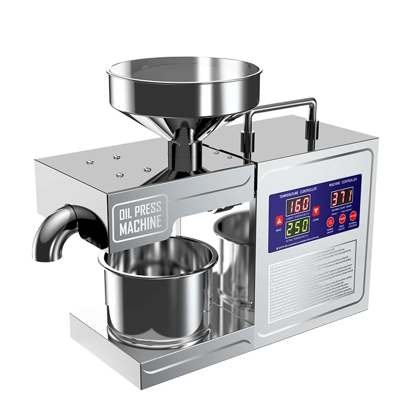 Household Oil Press New Electric Intelligent Stainless Steel Frying Machine Easy Operating Oil Pressing Cold And Hot Extractor 4