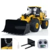 XDRC 1/14 Hydraulic RC Loader 470 Metal Radio Control Construction Vehicle Smoke Sounds Light System Assembled RC Toys Model 1