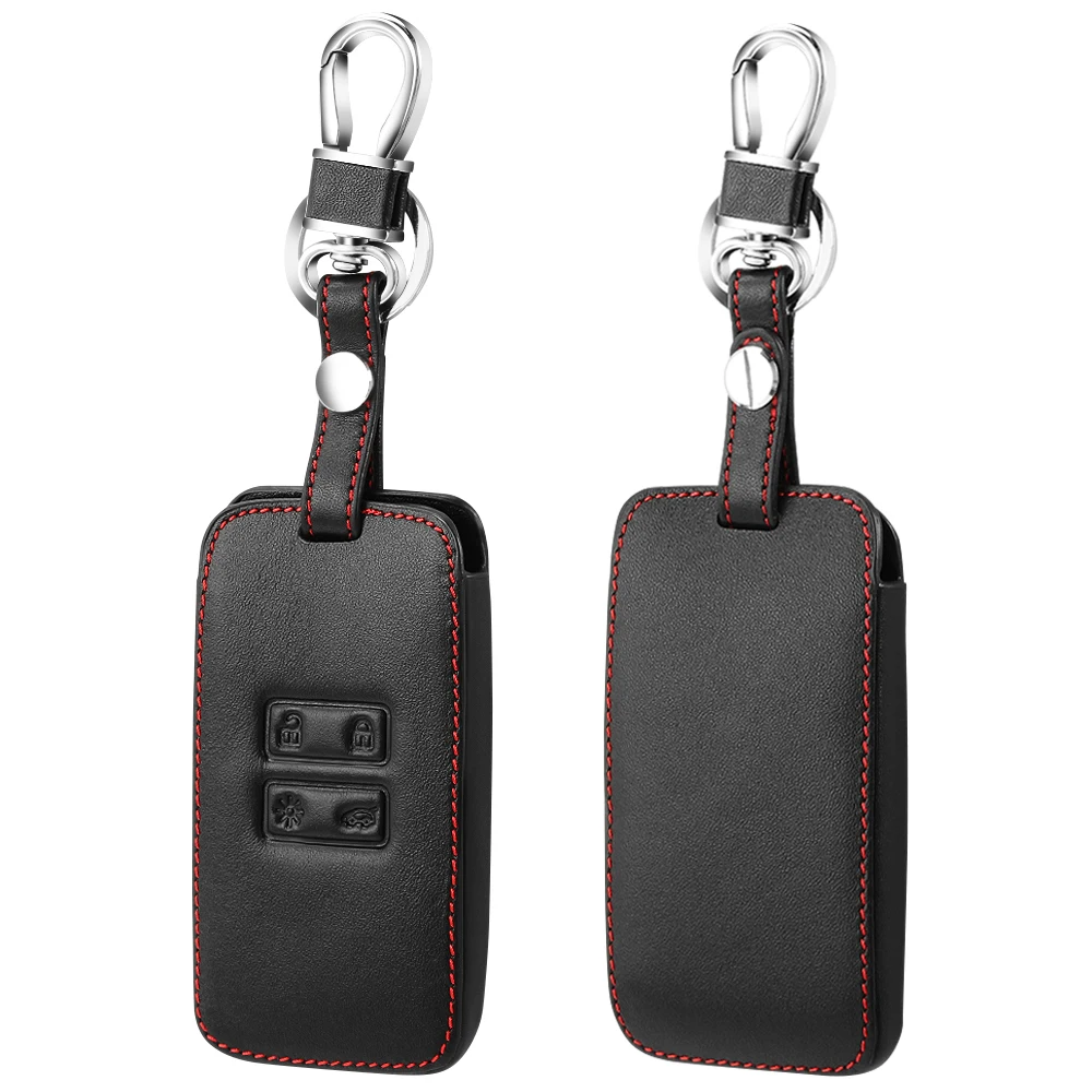 Leder Auto Schlüsselabdeckung für Renault Captur Koleos Kadjar Arkana  Megane Dacia Duster Sandero Stepway Smart Fernbedienung Fobs Fall