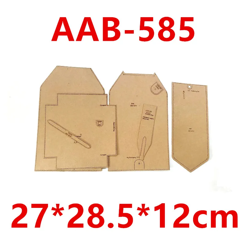 DIY Sewing Pattern Leather Craft Shoulder Bags Template Pattern Hollowed kraft Paper drawing Stencil 11x7.5cm leather craft template sewing template