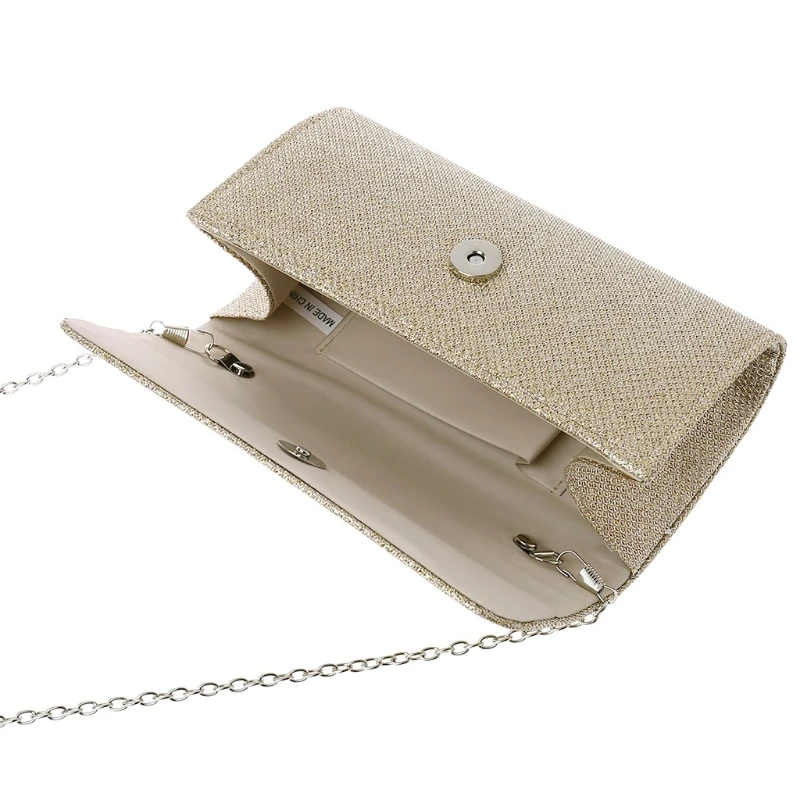 2024 Popular Women's Evening Shoulder Bag Bridal Clutch Party Prom Wedding Envelope   Handbag New