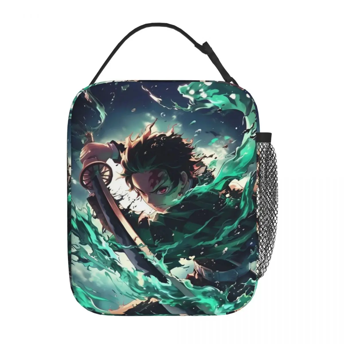 Demon Slayer Insulated Lunch Bag Thermal Bag 
Meal Container Tanjiro Kamado Leakproof Lunch Box Tote Food Handbags Office Picnic 2