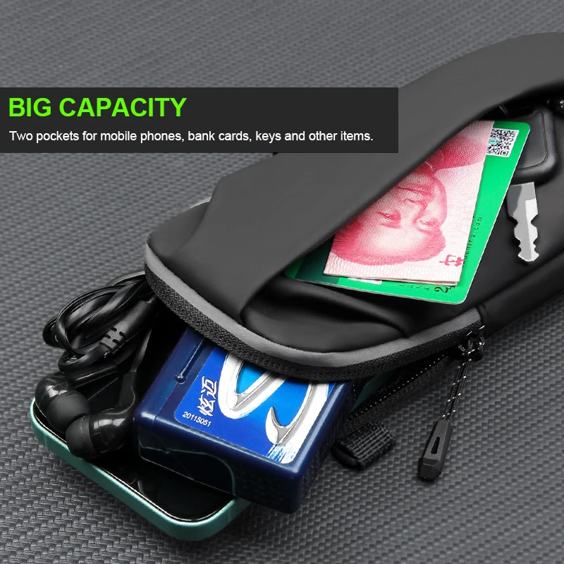 Universal Running Sports Mobile Phone Arm Bag 6.8'' Armband Bag Waterproof Arm Wrist Phone Holder for Gym Yoga Cycling