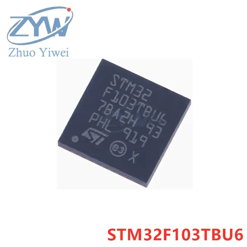 

STM32F103TBU6 VFQFPN-36 STM32F STM32F103 STM32F103T ARM 72MHz 128KB Cortex-M3 32-bit microcontroller patch New original