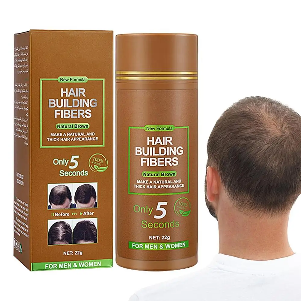 Description Picture 3 of itembrown Hair Fibers Regrowth Powders Keratin Applicator Hair Building Fibers Spray Pump Hair Growth Products Beauty Health 22g