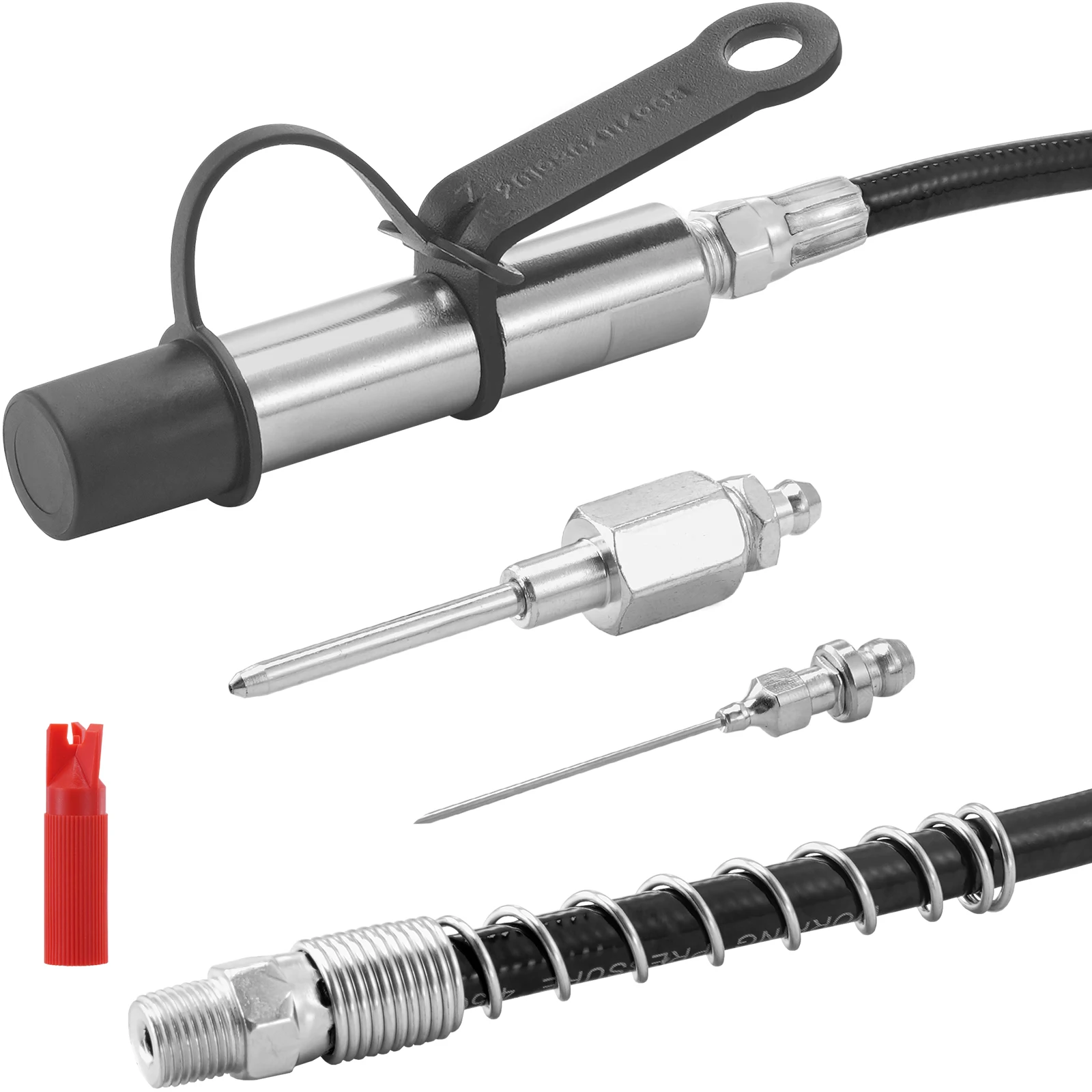 VEVOR 10000PSI Grease Coupler Nozzle Hose Pump Syringe Grease Gun NPT1/8-27 Adapter Brake Oil Change Tools Car Accessories