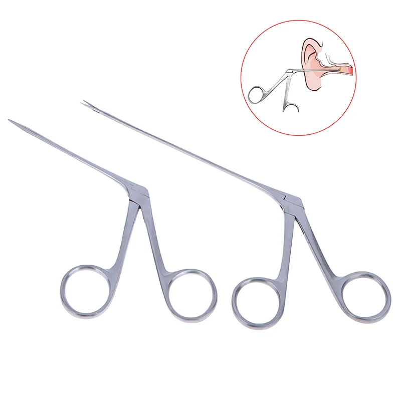 Ear Nose Cleaner Pliers Pick Endoscope Earwax Remover Hartman Micro Alligator Crocodile Veterinary Forceps Tweezer Otoscope Tool 2