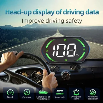 Tachimetro digitale con display Head Up HUD GPS HUD per auto universale per tutte le parti di automobili Plug and Play dei camion