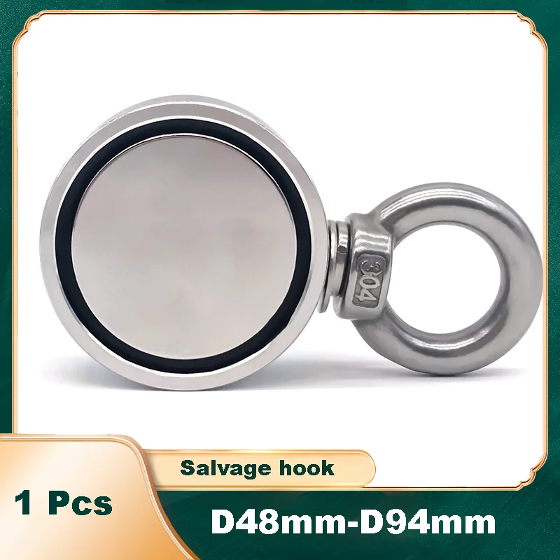 Double Sided Magnetic Strong Salvage Hooks Powerful Neodymium