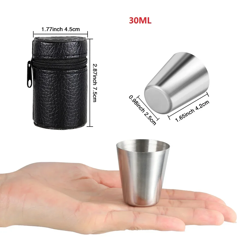 Stainless Steel Cups Outdoor Travel Mini Set 6Pcs/set