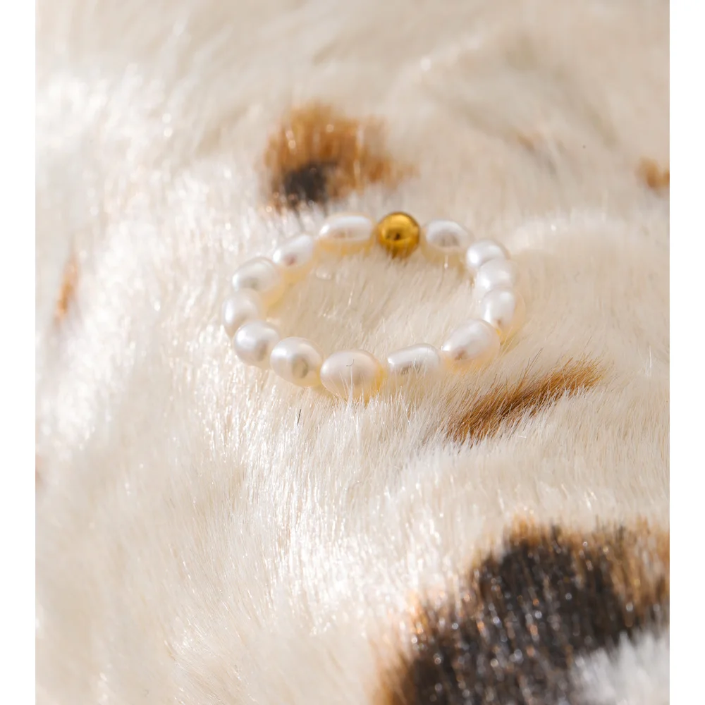 Yhpup Pearls Ring Women