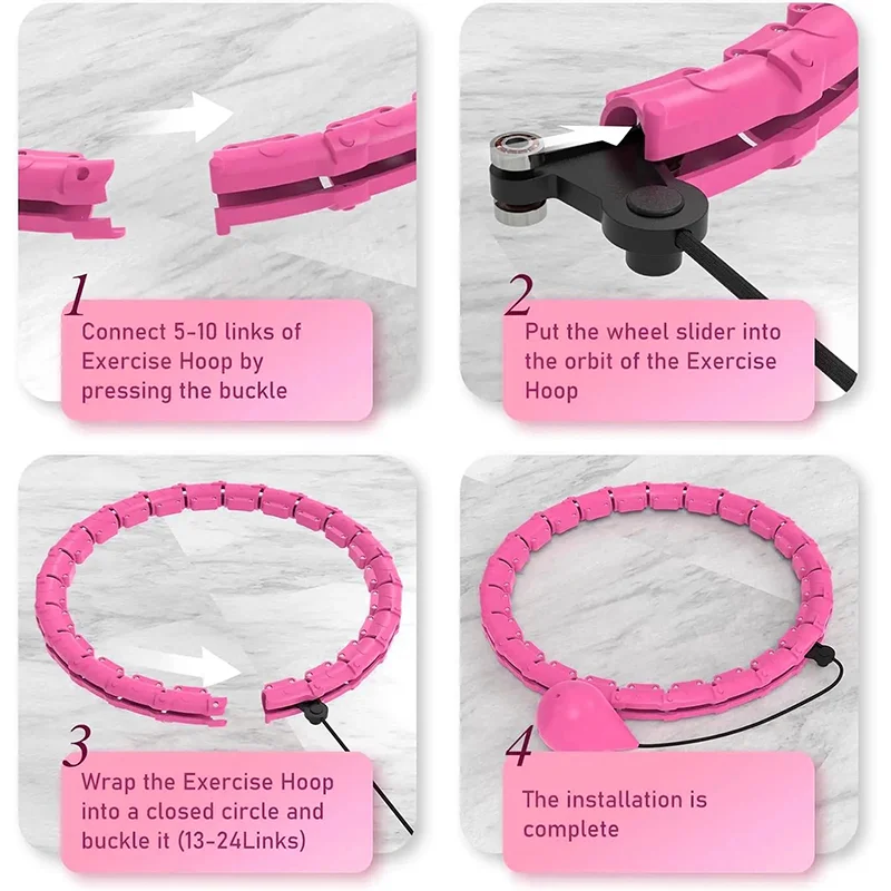 Intelligent Exercise Hoop Weight Loss Slimming Fat Burning Fitness Equipment Special Detachable Massager