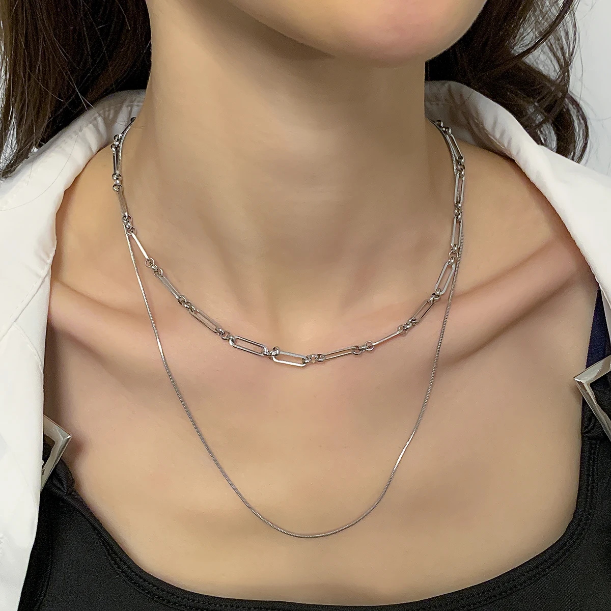 Vintage Bling Crystal Choker Necklace 