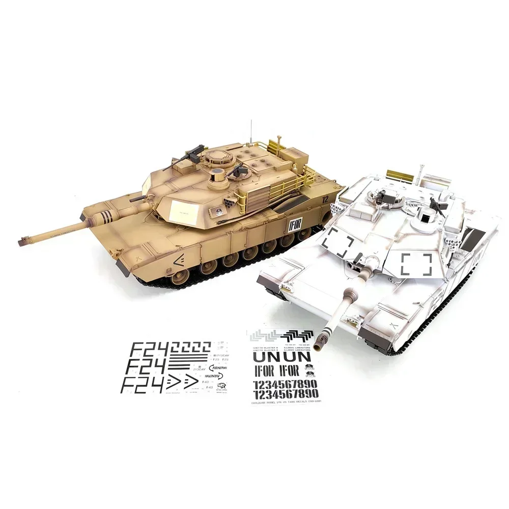 Hot Remote-Controlled Tank Henglong Us M1a2 Abrams Infrared Battle 2.4G Tank Model With Steel Wave Box Rc As A Adult Gift Friend 2