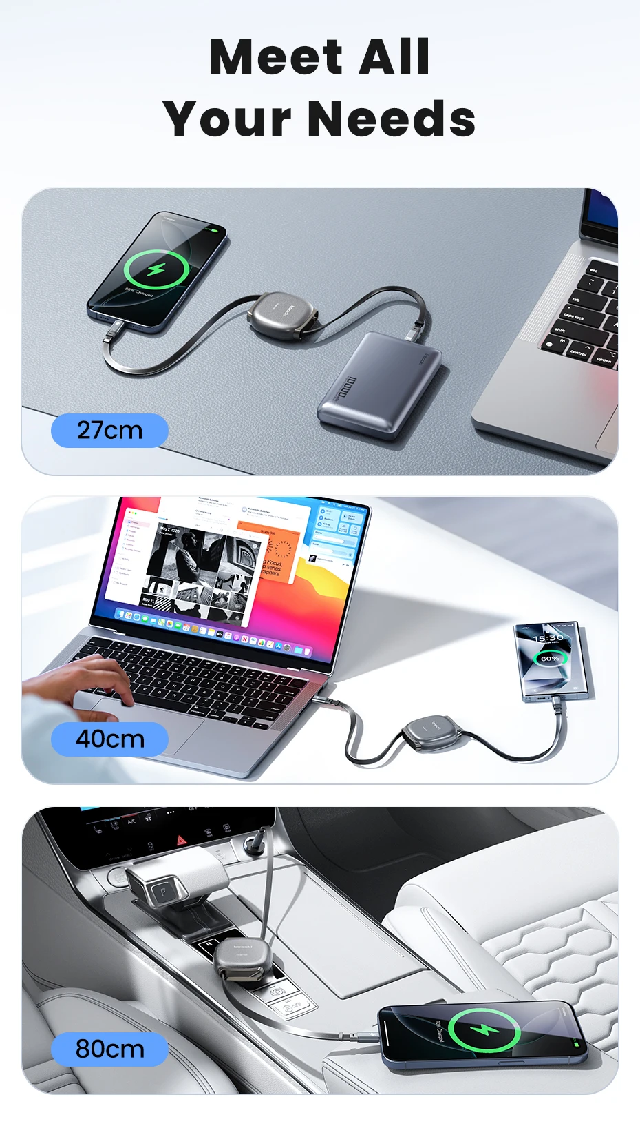Multi-device charging cable
