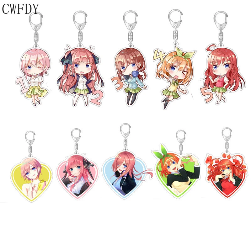 The Quintessential Quintuplets Keychain Anime Figure Nakano Ichika Nino