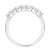 URMYLADY Real D Color 7 Stones 3mm Full Moissanite Row Rings S925 Sterling Silver Plate Pt950 Simple Jewelry For Wholesale 4