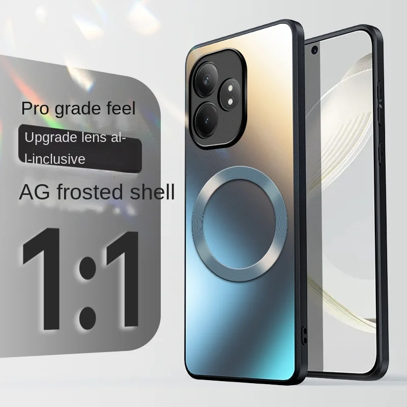 Hard Matte Magnetic Wireless Charging Protective Back Cover Case