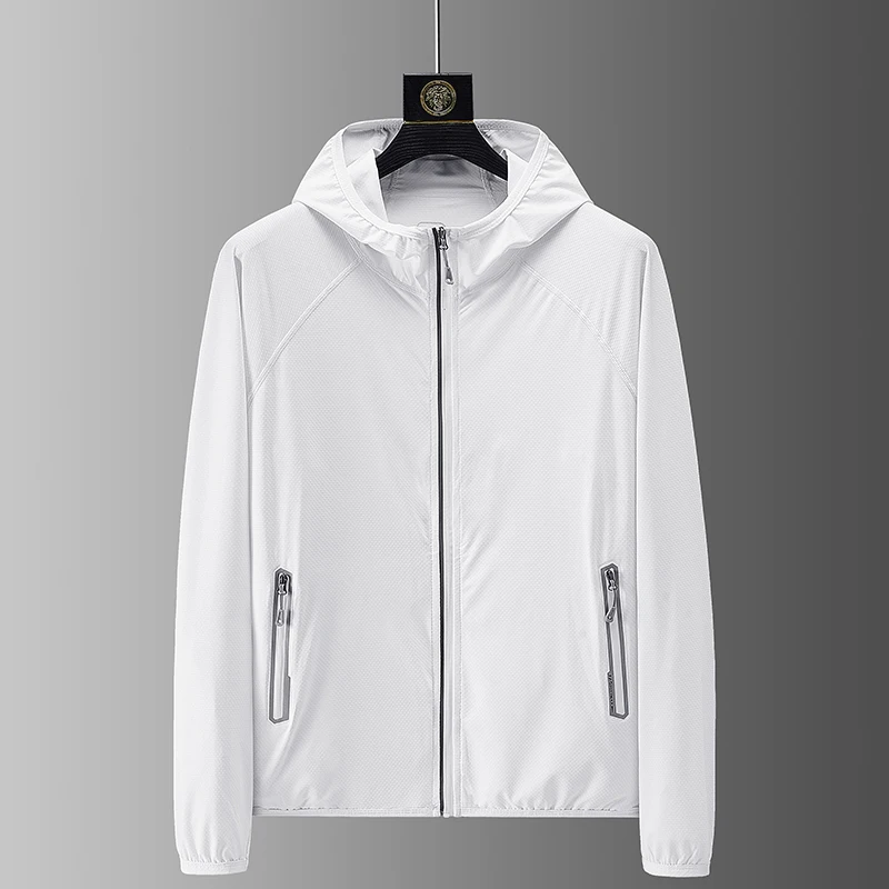

2023 Summer Jackets Korean Fashion Men Clothing Techwear Streetwear Harajuku Jacket For Mens Style Sun Protection Clothes Thin