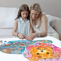 300 500 Pieces Animal Dinosaur Irregular Paper Puzzle Cognitive Jigsaw Puzzles Game for Kids Educational Toy Children Xmas Gifts 2