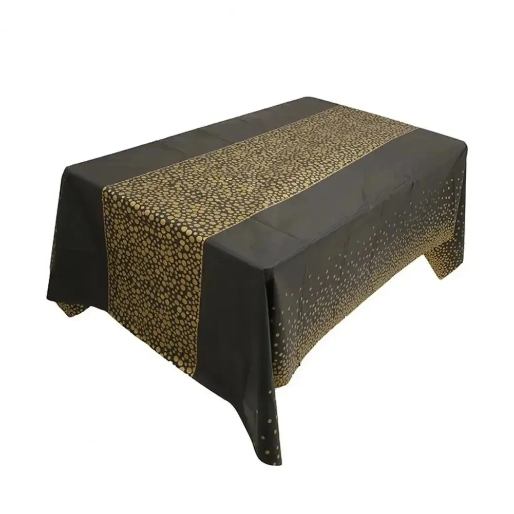 Disposable Tablecloth 1pc Small Polka Dot Thickened Waterproof PEVA For Home Wedding Birthday Party Decoration