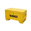 32" Steel Jobsite Box with Lid Support Weather Resistance Security Locks and Forklift Rails Durable and Convenient Storage 4