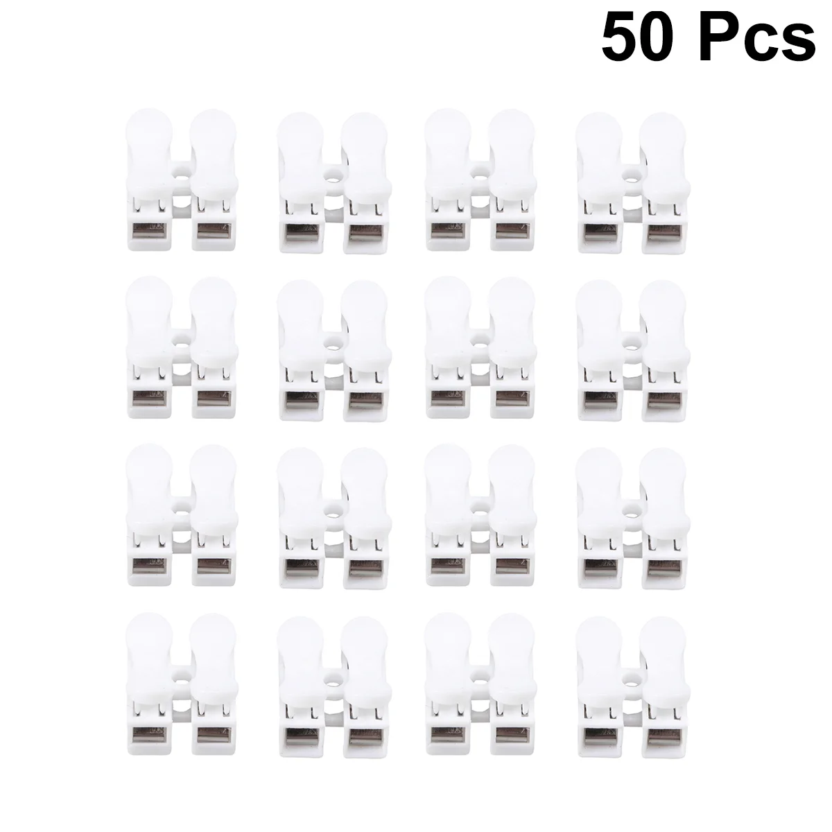 50 PCS/Set Wiring Wiring Artifacts Wiring Spring Connectors White -2