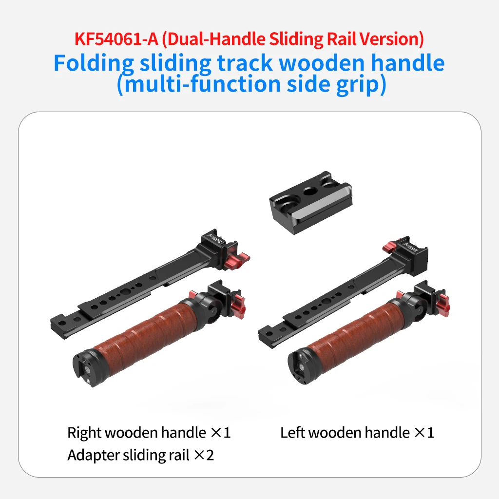 Für DJI Ronin RS3 RS4 Pro Handheld Gimbal Verlängerung Dual Seite Handgriff Schnell Montieren Schiene Clamp Griffe Grip Stabilisator Halterung – Detail 19