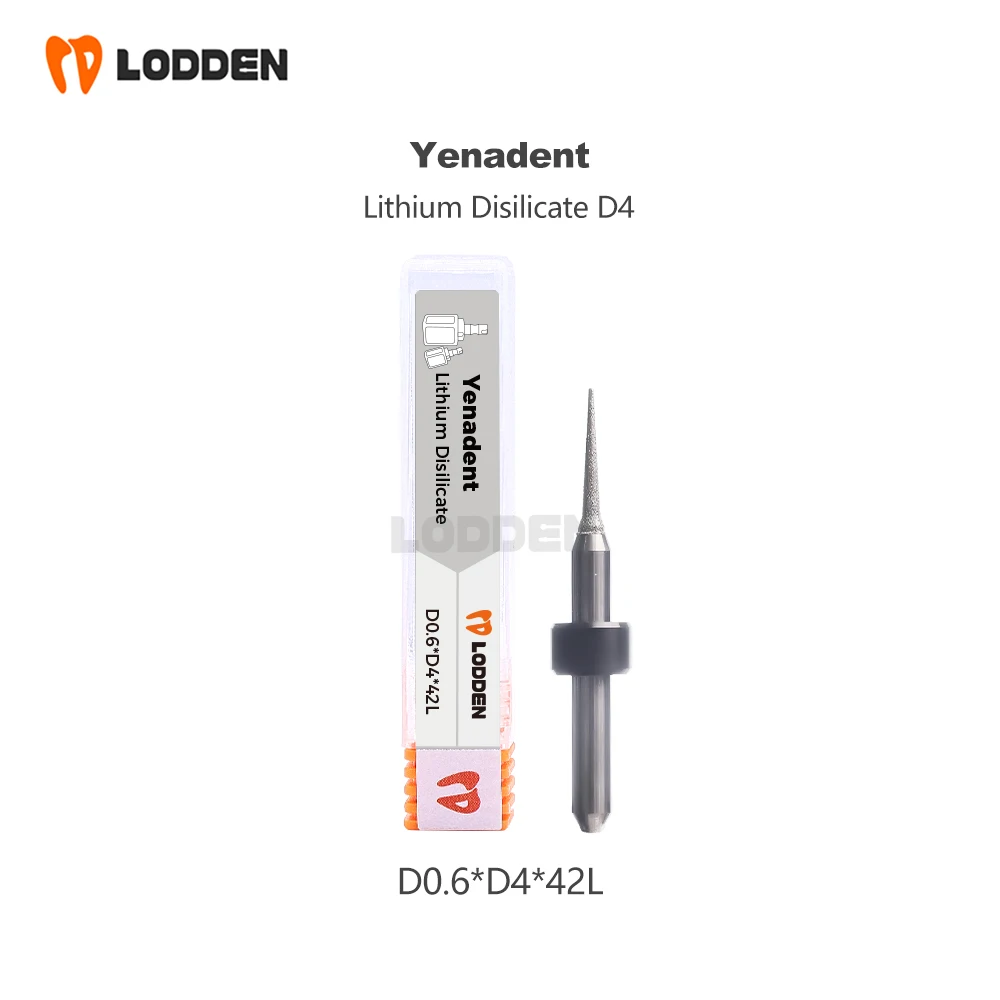 Yenadent Dental Lab Fräs bohrer für Lithium di silikat Zirkon oxid pmma Metall d4 dc nc Beschichtung Zahnmedizin Materialien Schleif bohrer – Detail 8