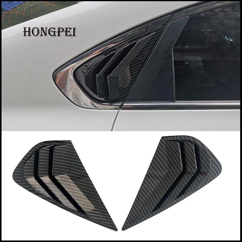 

2PCS Car Styling Rear Side Vent Window Scoop Louver Trim Cover For KIA Cerato Sedan 2019-2022 Auto Accessories