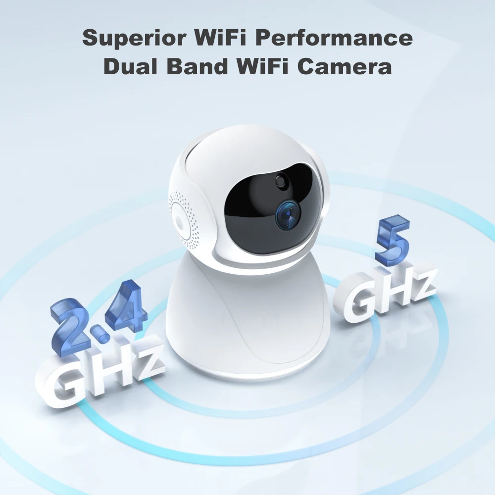 Icam365 APP 5ghz 2.4G dual-band 1080P wifi Szikratávirát automat nyomkövető Kisded Képellenőrző PTZ biztonsági Őrzés CCTV Mali camer