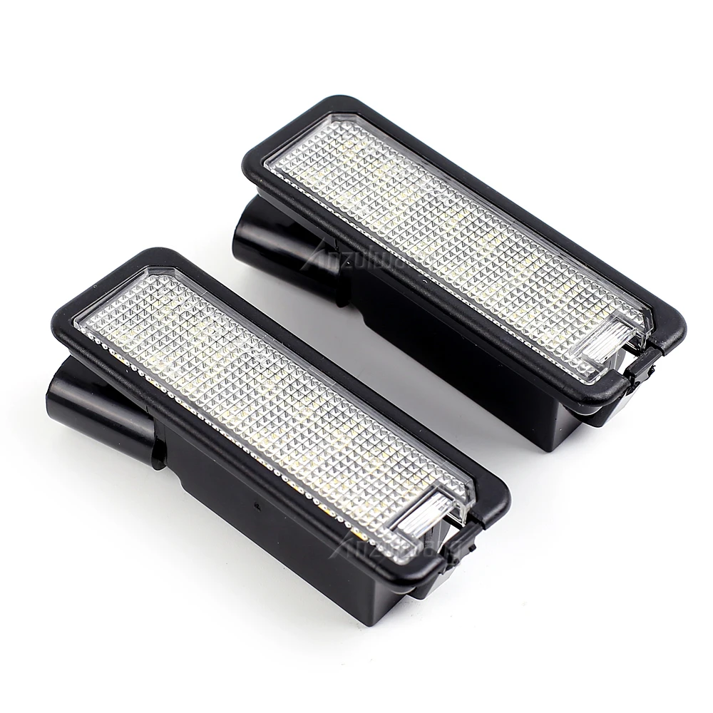 6000K Xenon White 12 LED License Plate Light - Universal Bolt-On Replacement For Cars