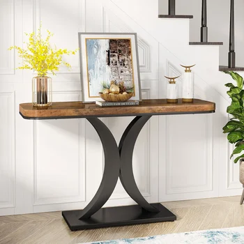 Narrow Geometric Console Table 1