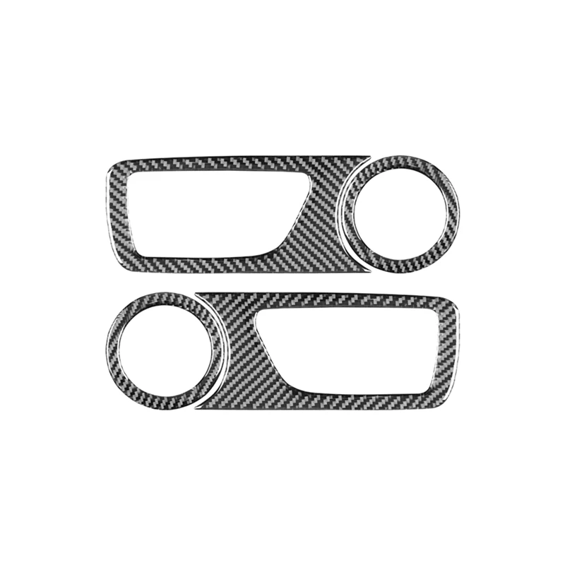 

For Toyota Tacoma 2011-2015 Soft Carbon Fiber Car Front Door Handle Speaker Cover Trim Interior Replacement Accessories