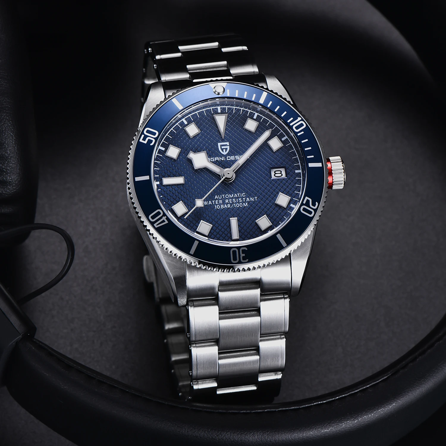 PAGANI DESIGN BB58 Retro Automatic Watch Men Mechanical Wristwatches Luxury Sport Stainless Steel Sapphire Glass Waterproof
