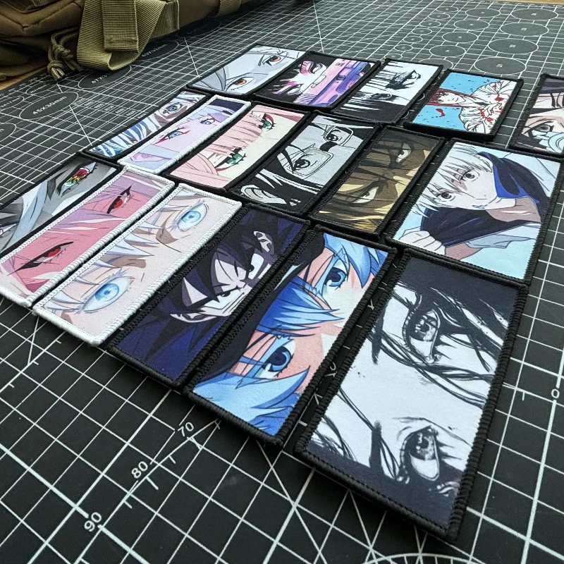 Eye Patch Anime Character Eyes Patch Tactical Cartoon Eye Morale Badge Goku Gojo Patches