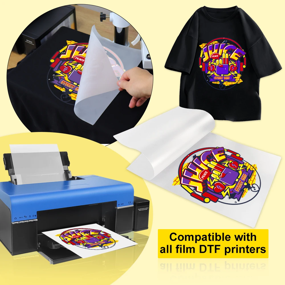 5*250ml DTF Ink Kit For all desktop large format DTF printer Ink For Printer PET Film Printer Pigment ink
