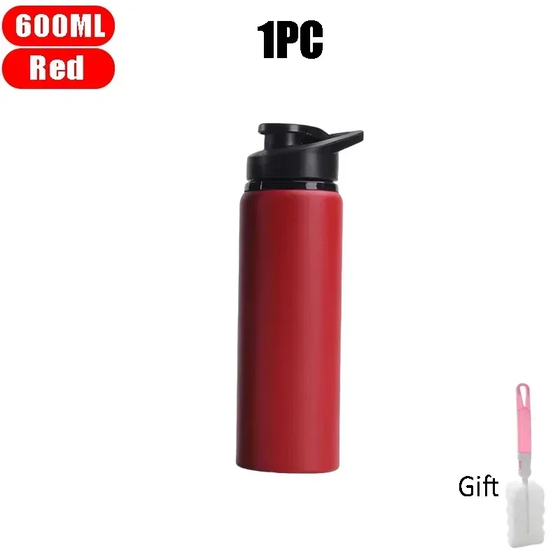 Sleek Stainless Steel Portable Water Bottle for Outdoor Sports and Travel