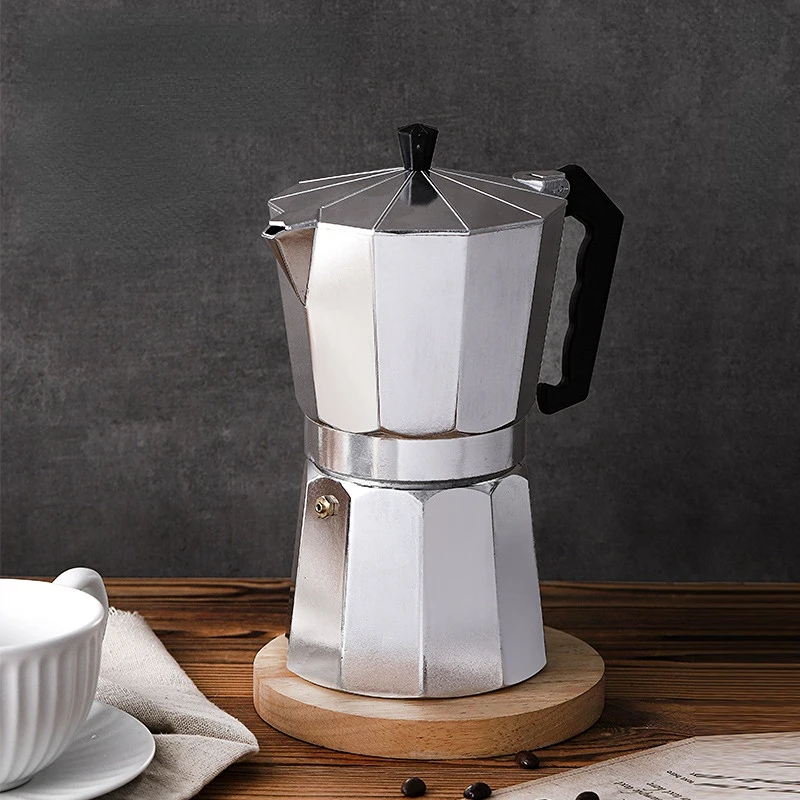 Cafetera italiana de 50/300/450ml para el hogar, máquina de café con filtro  de café expreso Latte, estufa - AliExpress