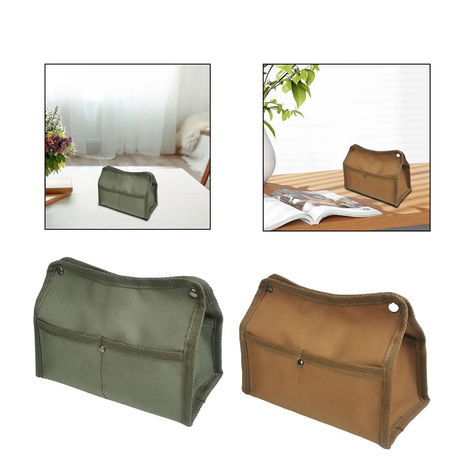 Outdoor Camping Wet Tissue Box Portable Napkin Canvas Paper Towel Wipe Case Bag for Camping Tent Travel Home Hiking Holiday Gift