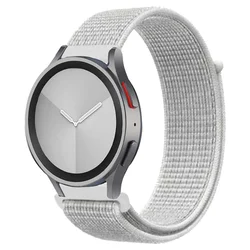 Premium Nylon Loop Sports Band - Durable & Comfortable Strap for Smartwatches (20 Summit white)