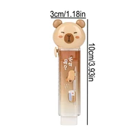 1pc Animal Shape Push Pull Eraser, Student Assignment Typo Correction Eraser Retractable School Supplies Eraser 2