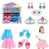Girl Pretend Play House Toy, Princess Dress Up Toys, Girls Role Play Gift for 3-6 Year Old Girl, Princess Dress Up for Girls 3-6 1