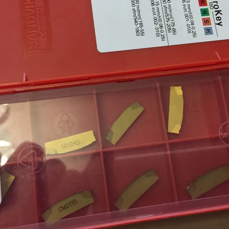 

N123G2-0300-0002-CM 2135 cnc carbide inserts groove cutter blade cut-off cutter parting carbide tips inserts
