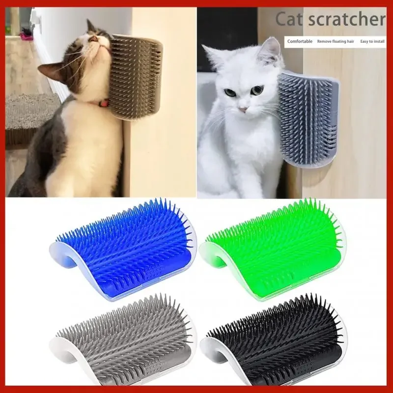 

Pet Brush Comb Play Cat Toy Softer Cat Self Groomer Massage Comb with Catnip Cat Face Scratcher for Kitten Puppy Cat Accessories